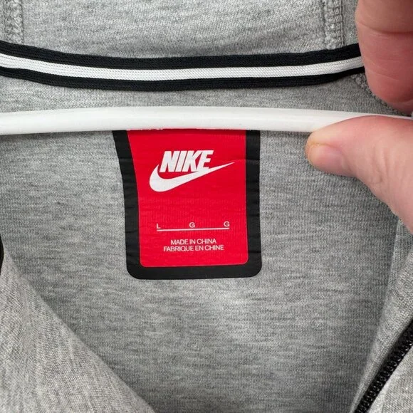 Nike Tech Fleece Asymmetric Cape Zip Hoodie Sweatshirt Women's Large Gray - Picture 8 of 13